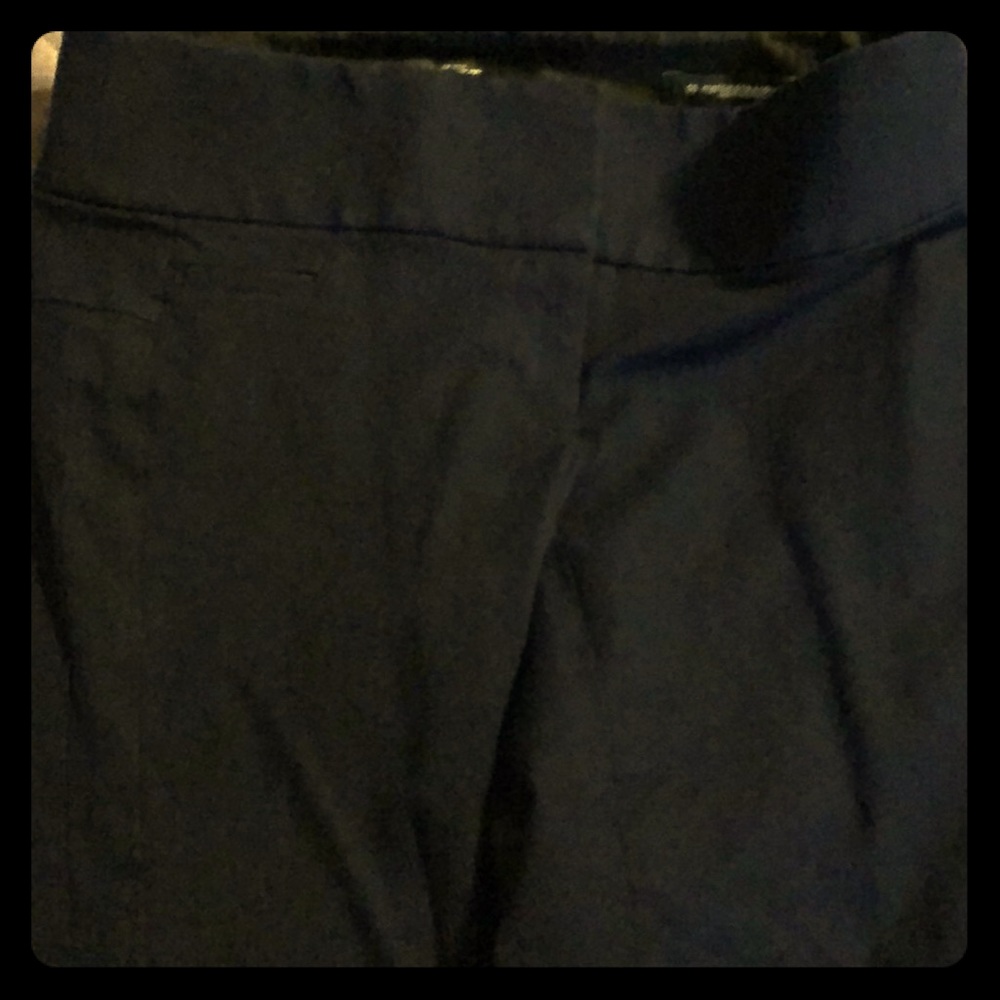Navy blue loft straight leg dress pants